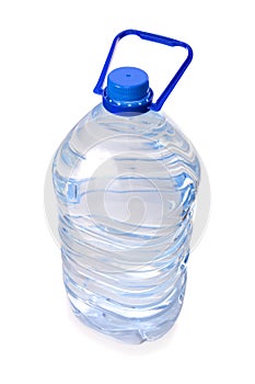 Large bottle of mineral water isolated