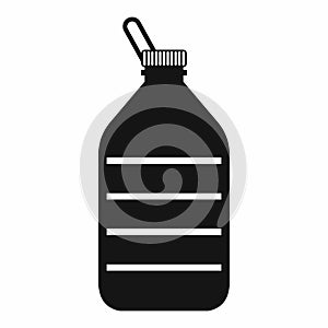 Large bottle of water icon, simple style