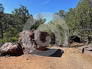 Large Boulder Beside the Gowan Hiking Trail in Tonto Natural Bridge State Park photo
