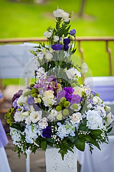 Large bouquet of flowers composition