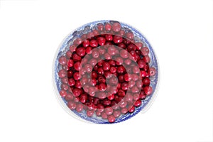 Large bowl of cherries