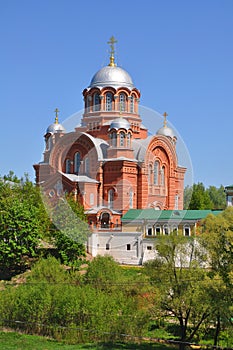 Cathedral of St. Nicholas the Wonderworker in the Pokrovsky Khotkovsky Monastery. Khotkovo, Moscow region, Russia photo