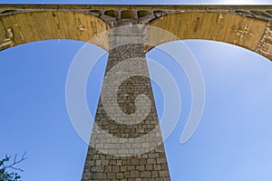 Large bridge pillar from base