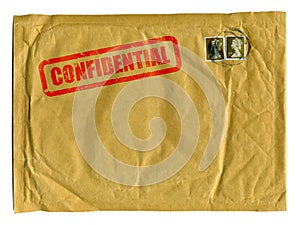 Large brown envelope with Confidential stamp