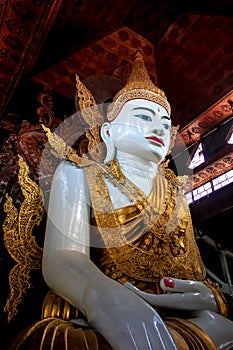 Large Buddha image in Myanmar photo