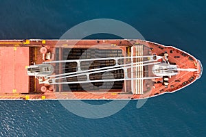 Large Bulk carrier at sea - Aerial image
