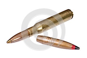 Large-caliber 12,7 mm cartridge and bullet