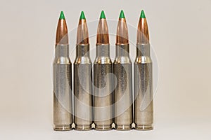 5 Large Caliber Rifle Bullets