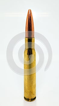 Large calibre round for a military rifle. photo