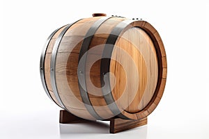 Large cask of wine made of linden wood. Generate Ai