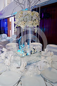 Large centerpiece and interior decoration