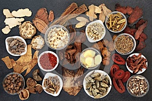 Large Chinese Herbal Medicine Collection photo