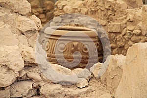 Clay Jar at Knossos palace. Crete, Greece
