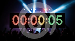 Countdown Clock at Concert