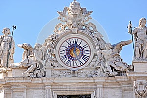 St Peter Clock Vatican