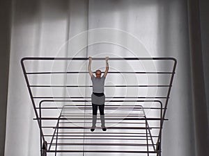 The large clothes dryer