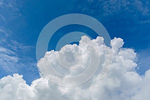 Large cloud group and sky