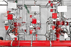 Large CO2 fire extinguishers in a power plant