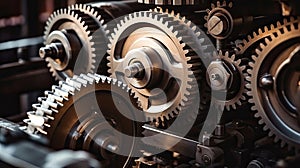 Large cog wheels in the motor