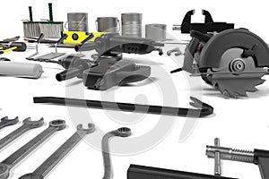 Large collection of tools