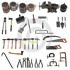 Large collection of tools