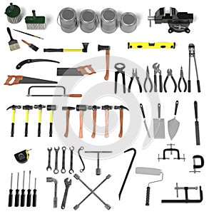 Large collection of tools