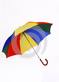 Large colorful picnic umbrella photo