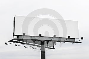 Large commercial billboard with horizontal empty blank space