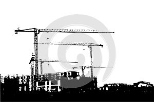 Large construction site