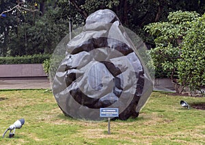Large Corundum stone beside Ho Chi Minh Mausoleum, Hanoi, Vietnam