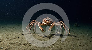 Large crab in underwater environment