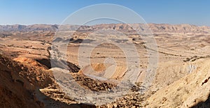 The Large Crater (Makhtesh Gadol) in Negev desert