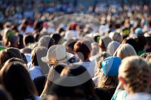 Large crowd of people photo