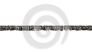 A large crowd of zombies. Apocalypse, halloween concept. isolate on white. 3d rendering.