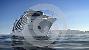 Large Cruise Ship Animation 