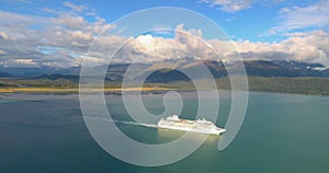 Large cruise ship on Ressurection bay photo