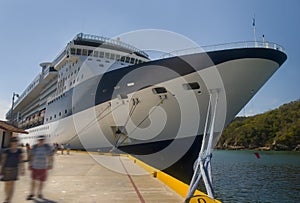 Large cruiseship. Huatulco, Mexico photo