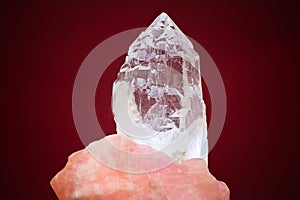 Large crystal of white quartz