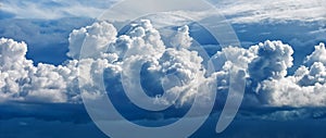Large cumulus cloud - a panoramic photo