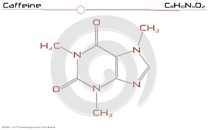 Molecule of Caffeine