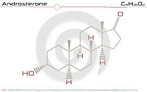 Molecule of Androsterone photo