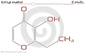 Molecule of Ethyl maltol