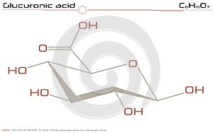 Molecule of Glucuronic acid