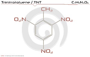Molecule of Trinitrotoluene
