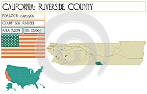 Large and detailed map of Riverside County