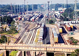 Large Detroit area Railroad Yard