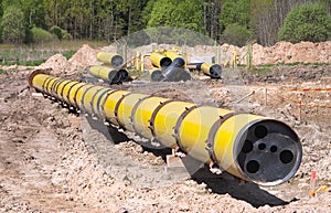 Large diametr gas pipeline