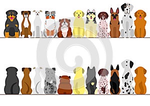 Large dogs border set