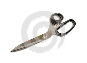 Large dressmaking or tailoring scissors, isolated photo