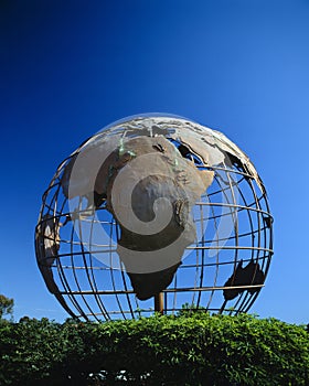 Large Earth sculpture in iron